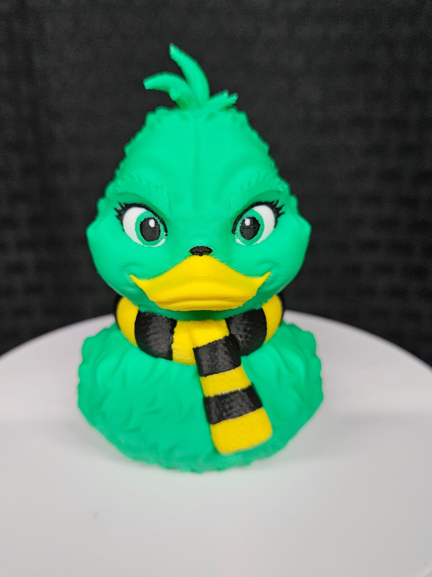Grinch Duck with Steelers Scarf, 3D Printed, Ducking, DuckDuckJeep