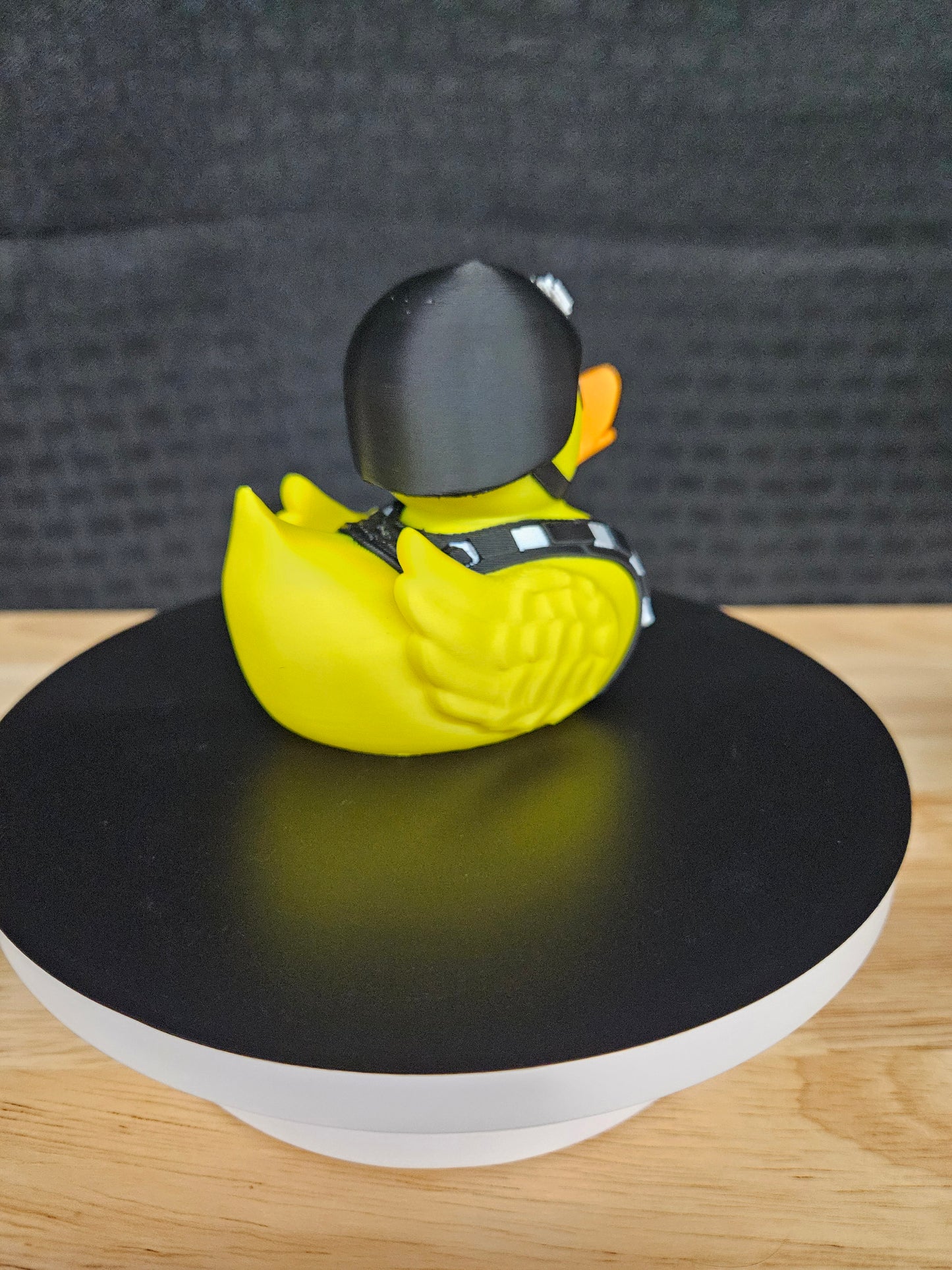 Navy Duck with Vest and Helmet