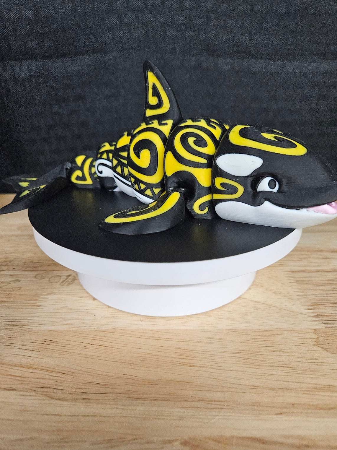 Tattooed Whale Black and Yellow
