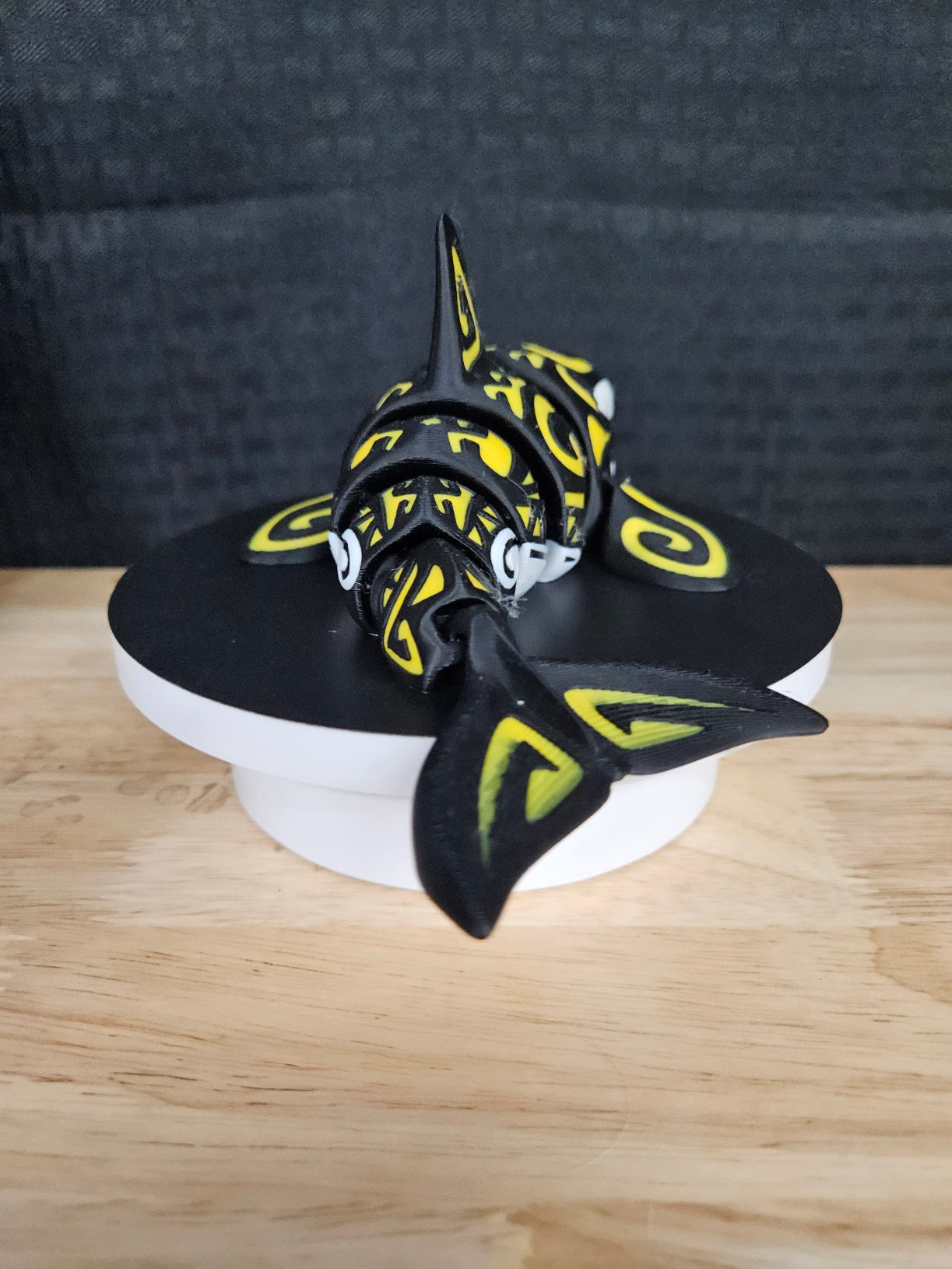 Tattooed Whale Black and Yellow