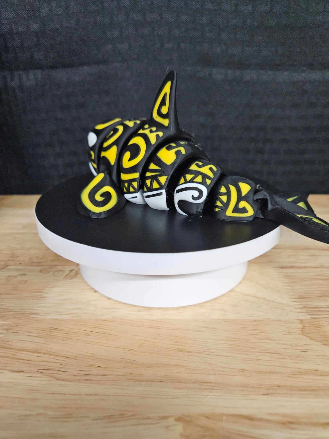 Tattooed Whale Black and Yellow