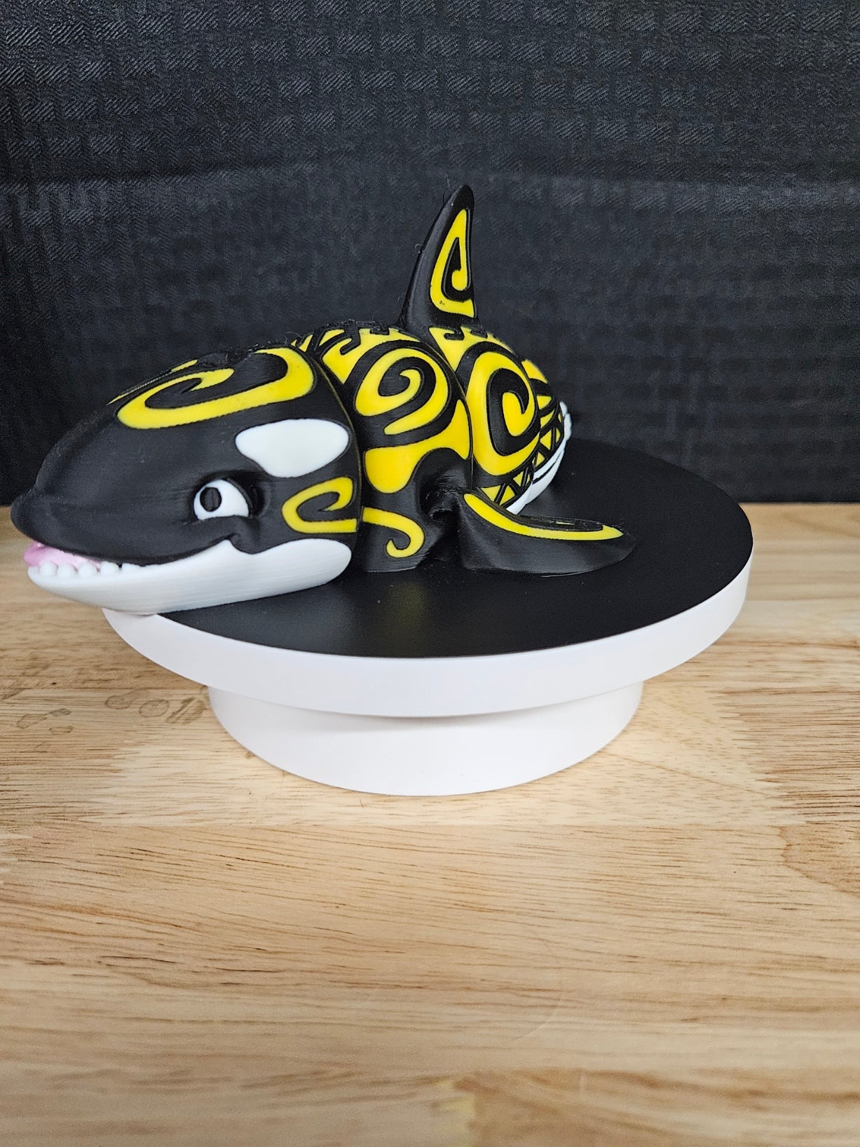 Tattooed Whale Black and Yellow