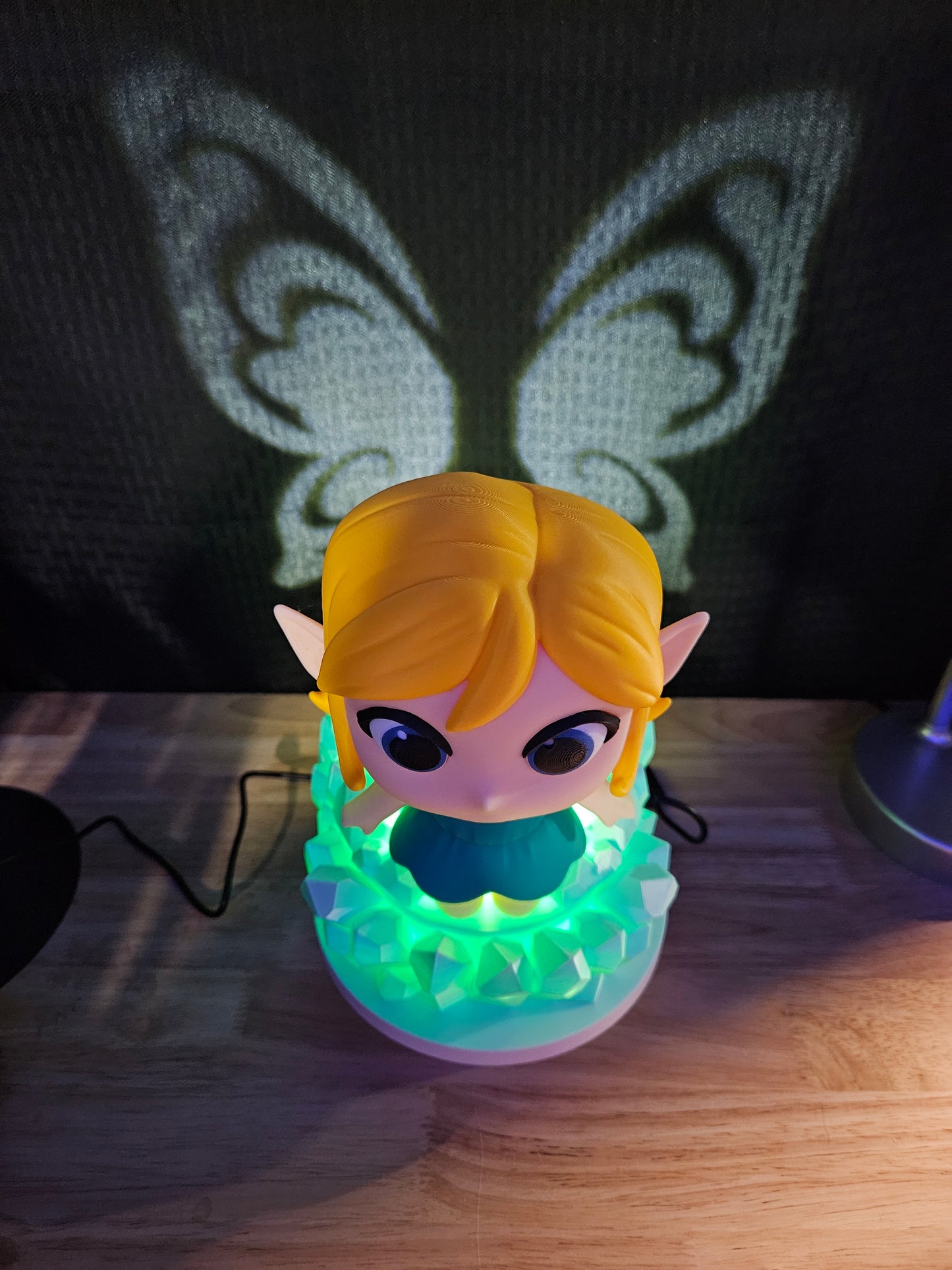 Cute Fairy Night Light, 3D Printed