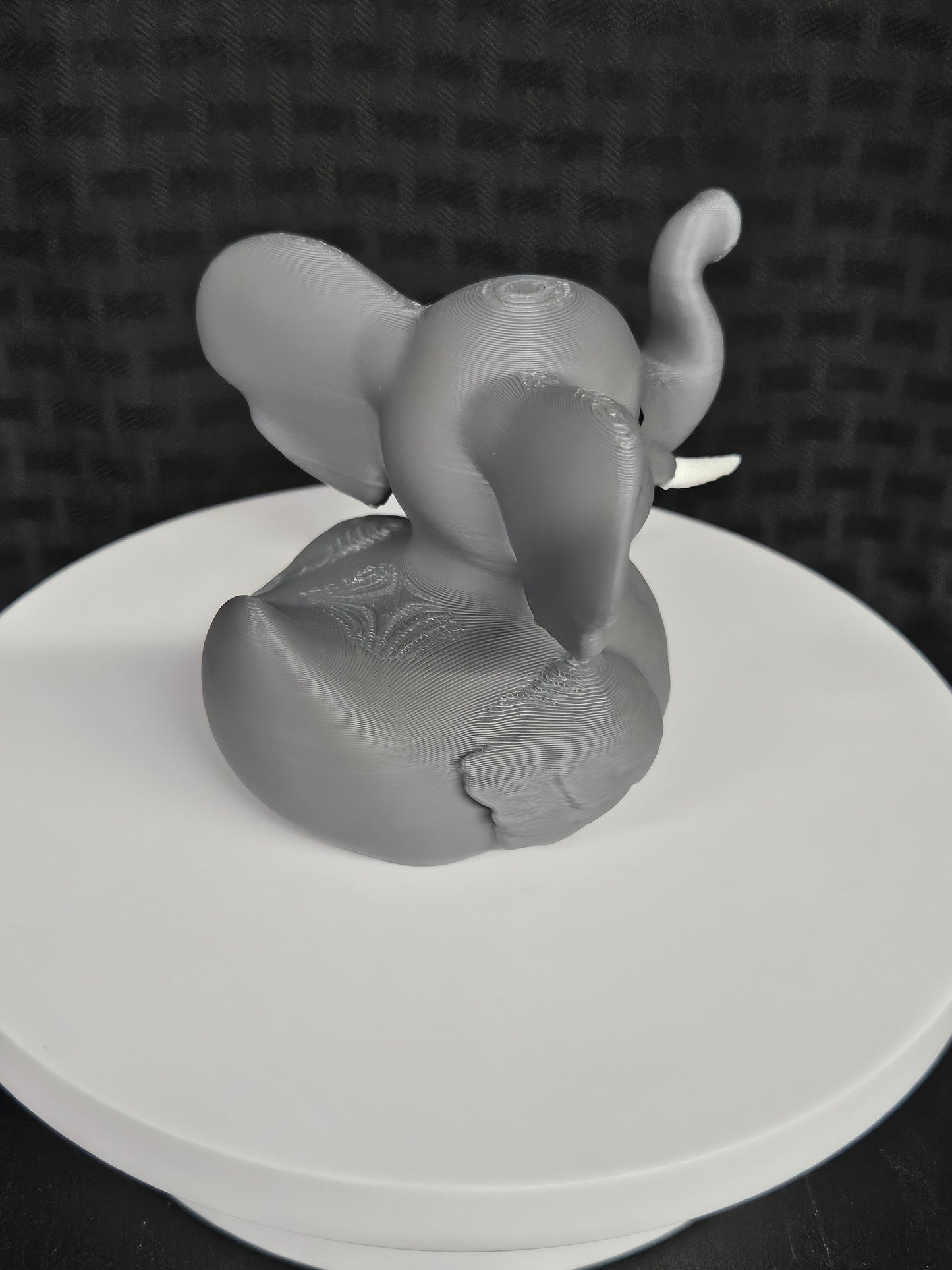 Elephant Duck, raised trunk for good luck, 3D Printed, Ducking, DuckDuckJeep
