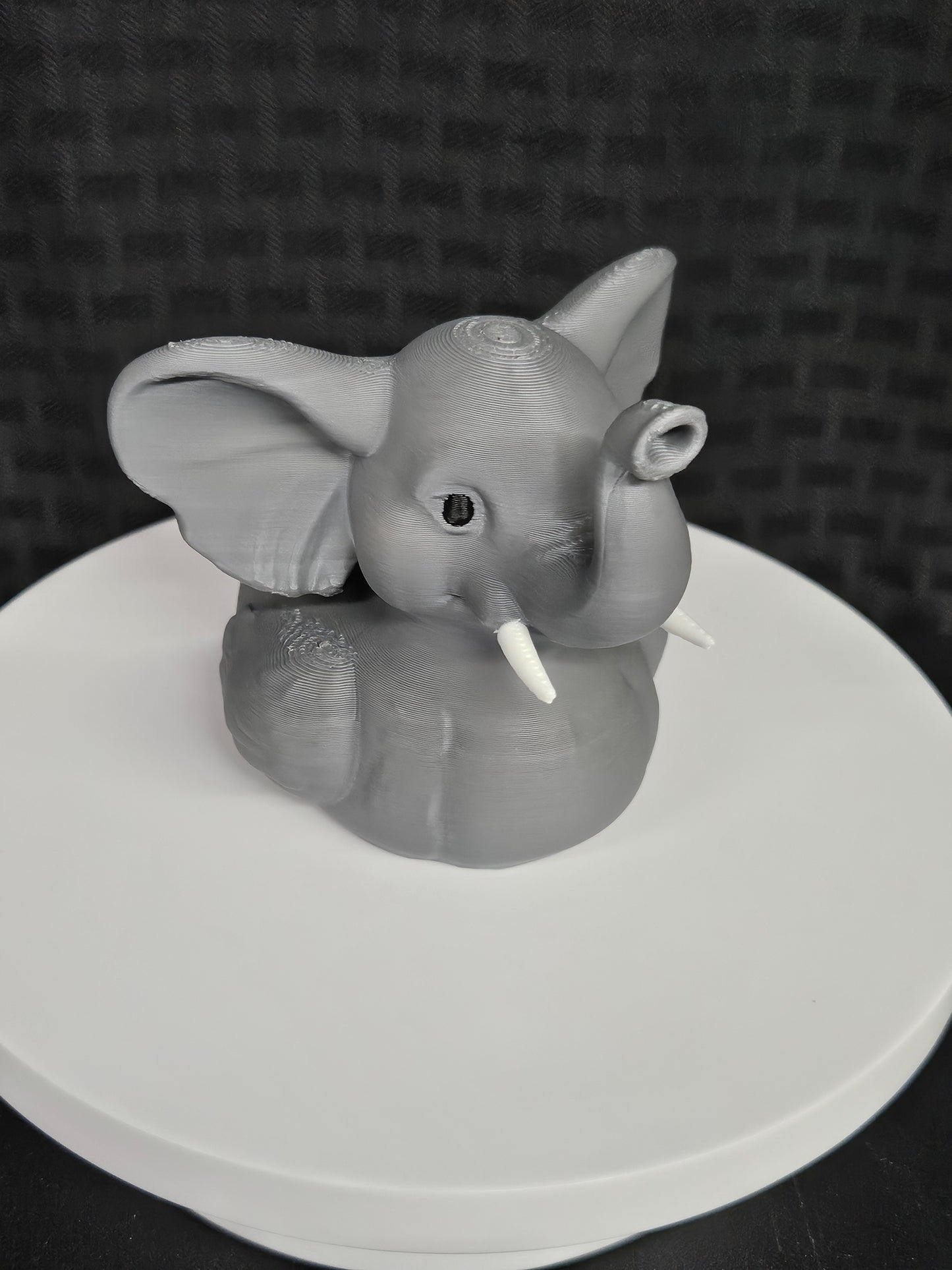Elephant Duck, raised trunk for good luck, 3D Printed, Ducking, DuckDuckJeep