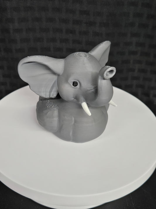 Elephant Duck, raised trunk for good luck, 3D Printed, Ducking, DuckDuckJeep
