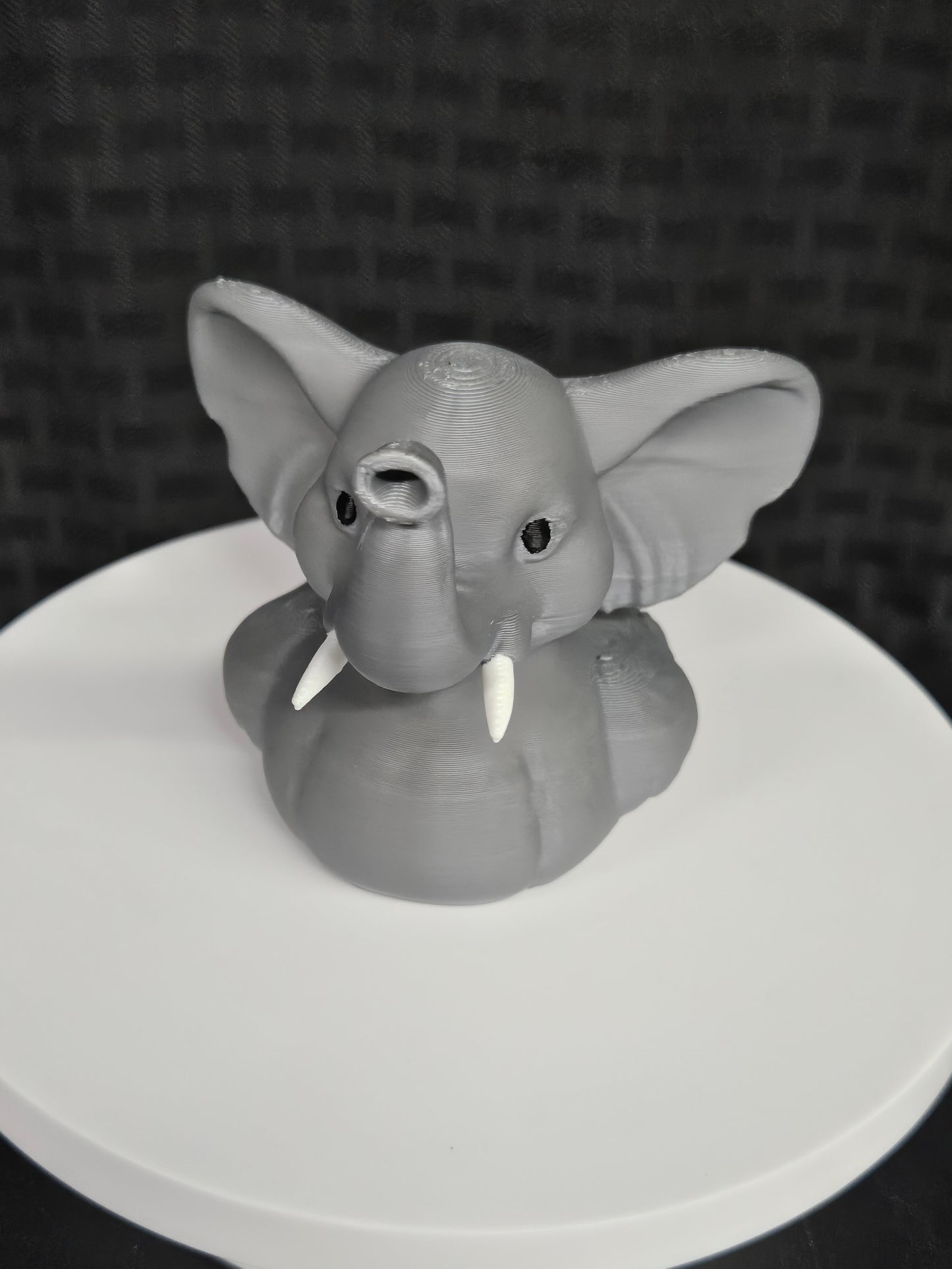 Elephant Duck, raised trunk for good luck, 3D Printed, Ducking, DuckDuckJeep