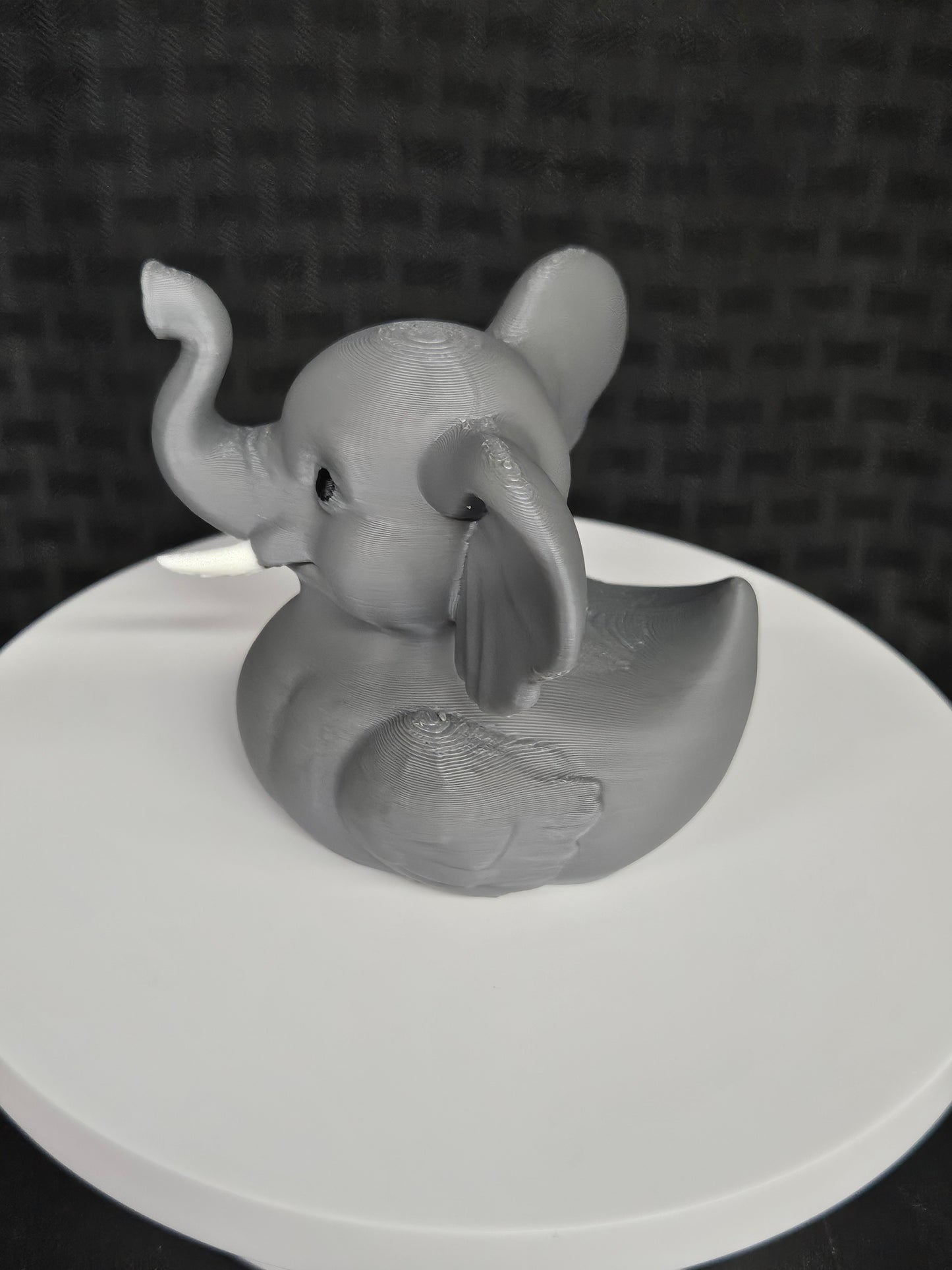 Elephant Duck, raised trunk for good luck, 3D Printed, Ducking, DuckDuckJeep