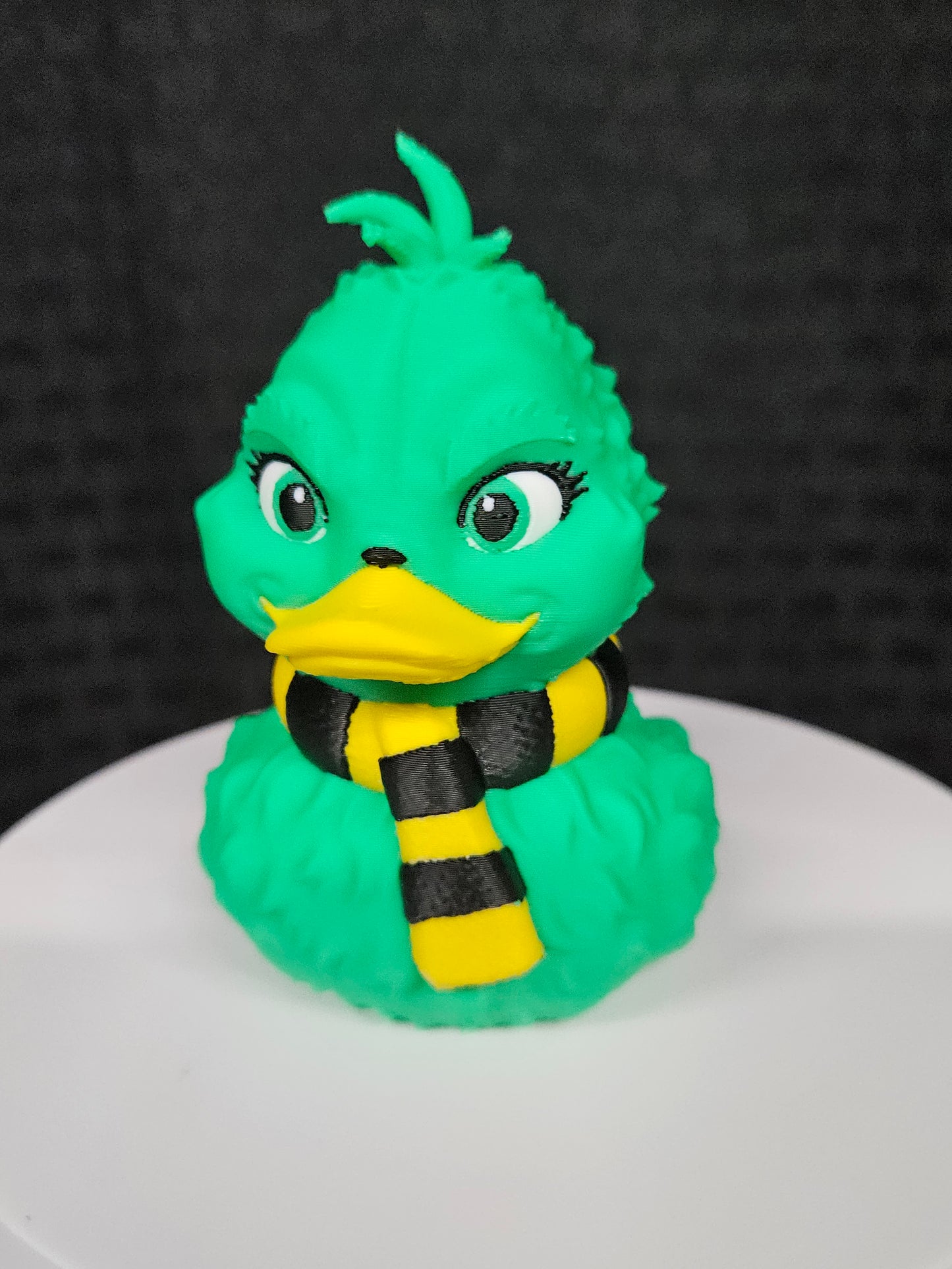 Grinch Duck with Steelers Scarf, 3D Printed, Ducking, DuckDuckJeep