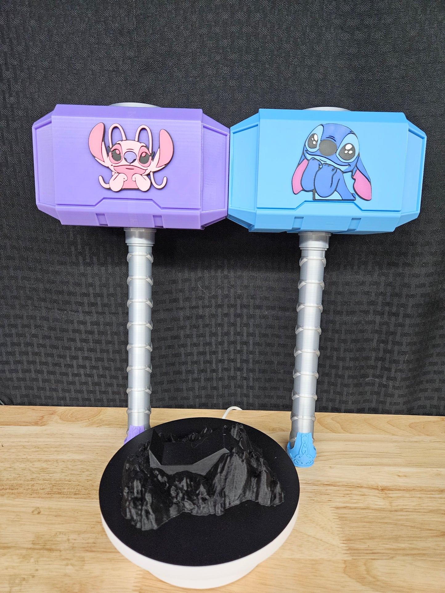 Stitch or Angel Thor like Hammer, 3D Printed Sold Separately