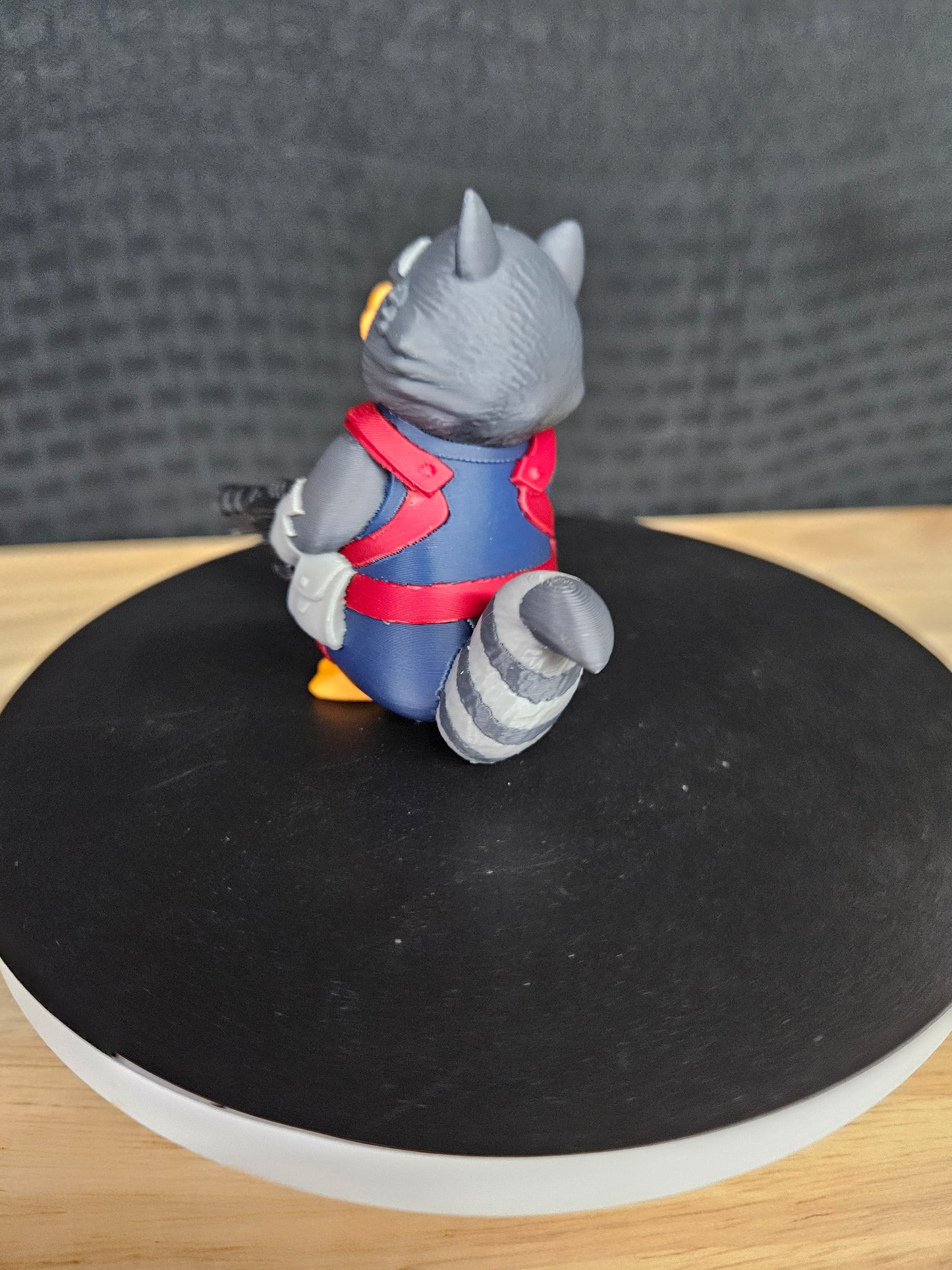 Rocket Racoon, One-of-a-Kind, Guardians of the Galaxy Duck, 3D Printed, Ducking, DuckDuckJeep