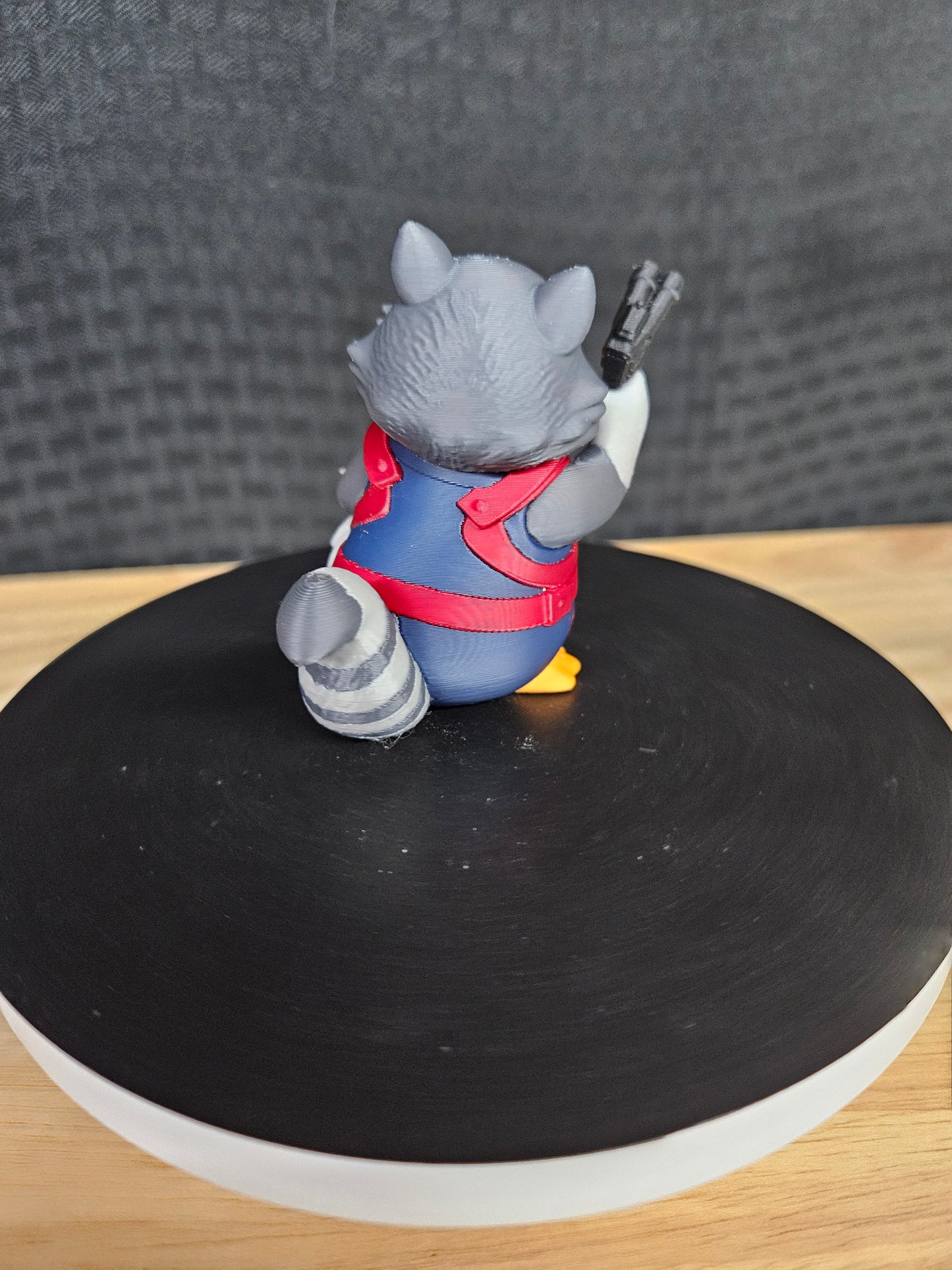 Rocket Racoon, One-of-a-Kind, Guardians of the Galaxy Duck, 3D Printed, Ducking, DuckDuckJeep