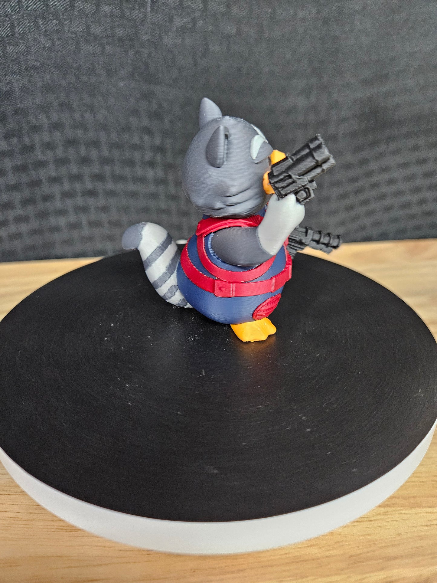 Rocket Racoon, One-of-a-Kind, Guardians of the Galaxy Duck, 3D Printed, Ducking, DuckDuckJeep