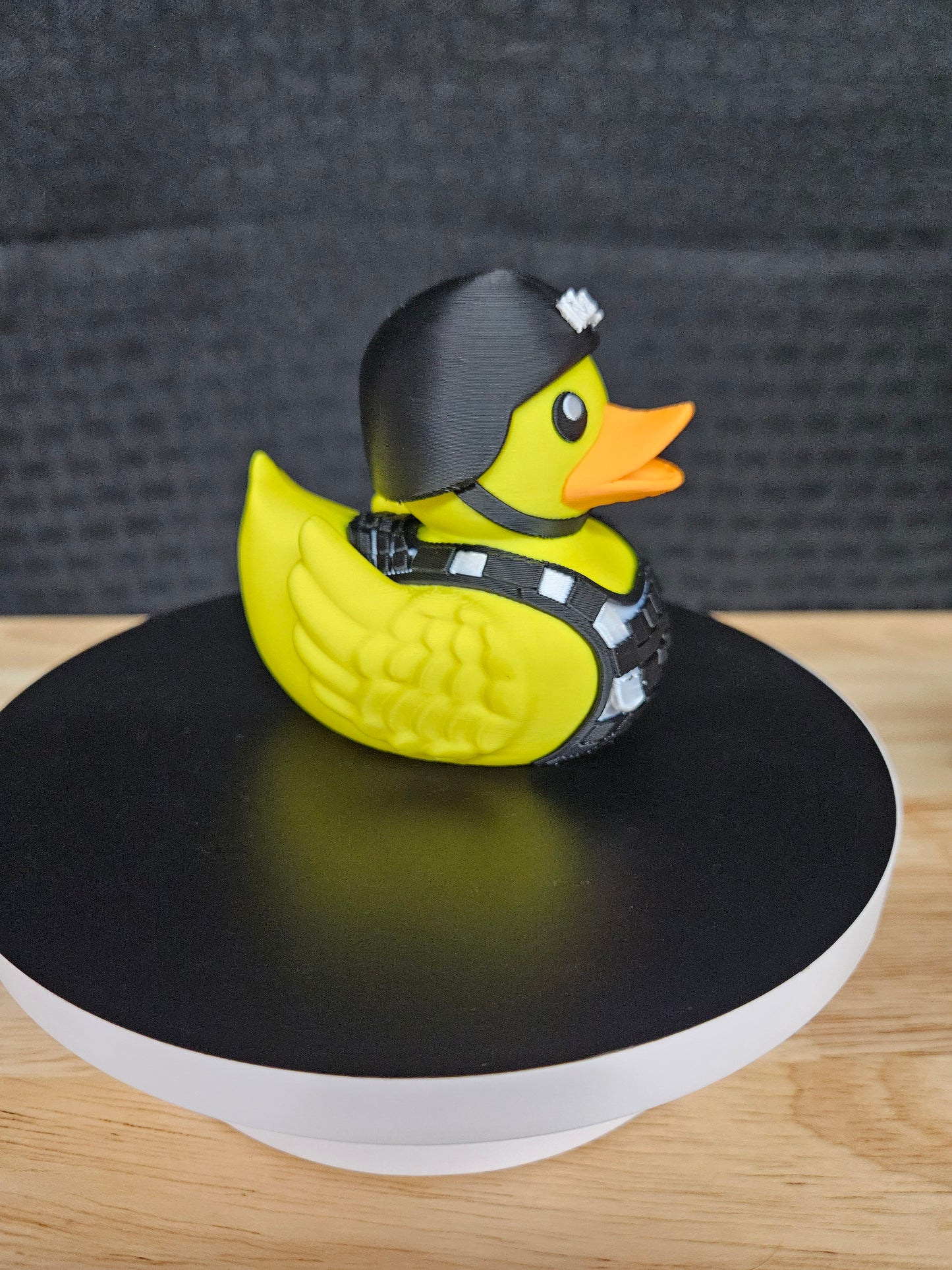 Navy Duck with Vest and Helmet
