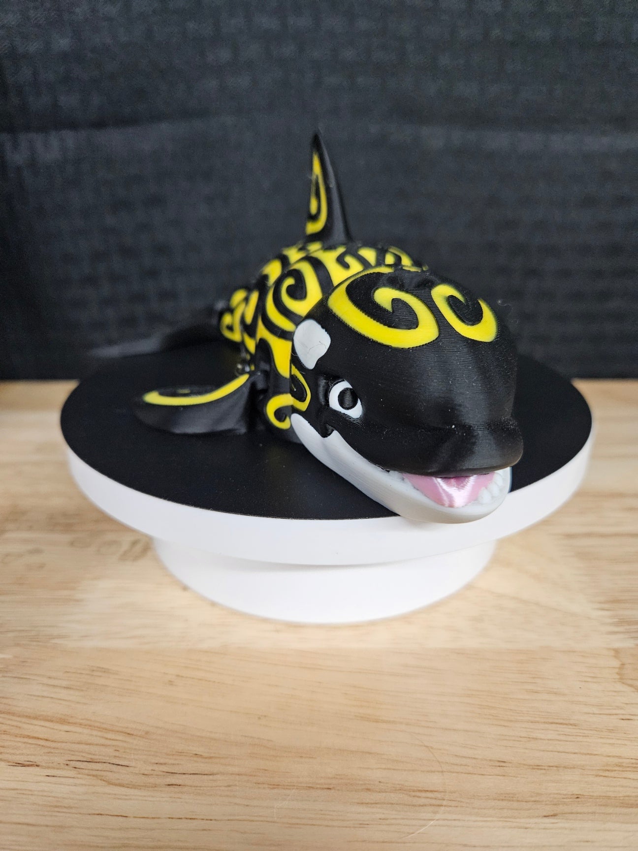 Tattooed Whale Black and Yellow