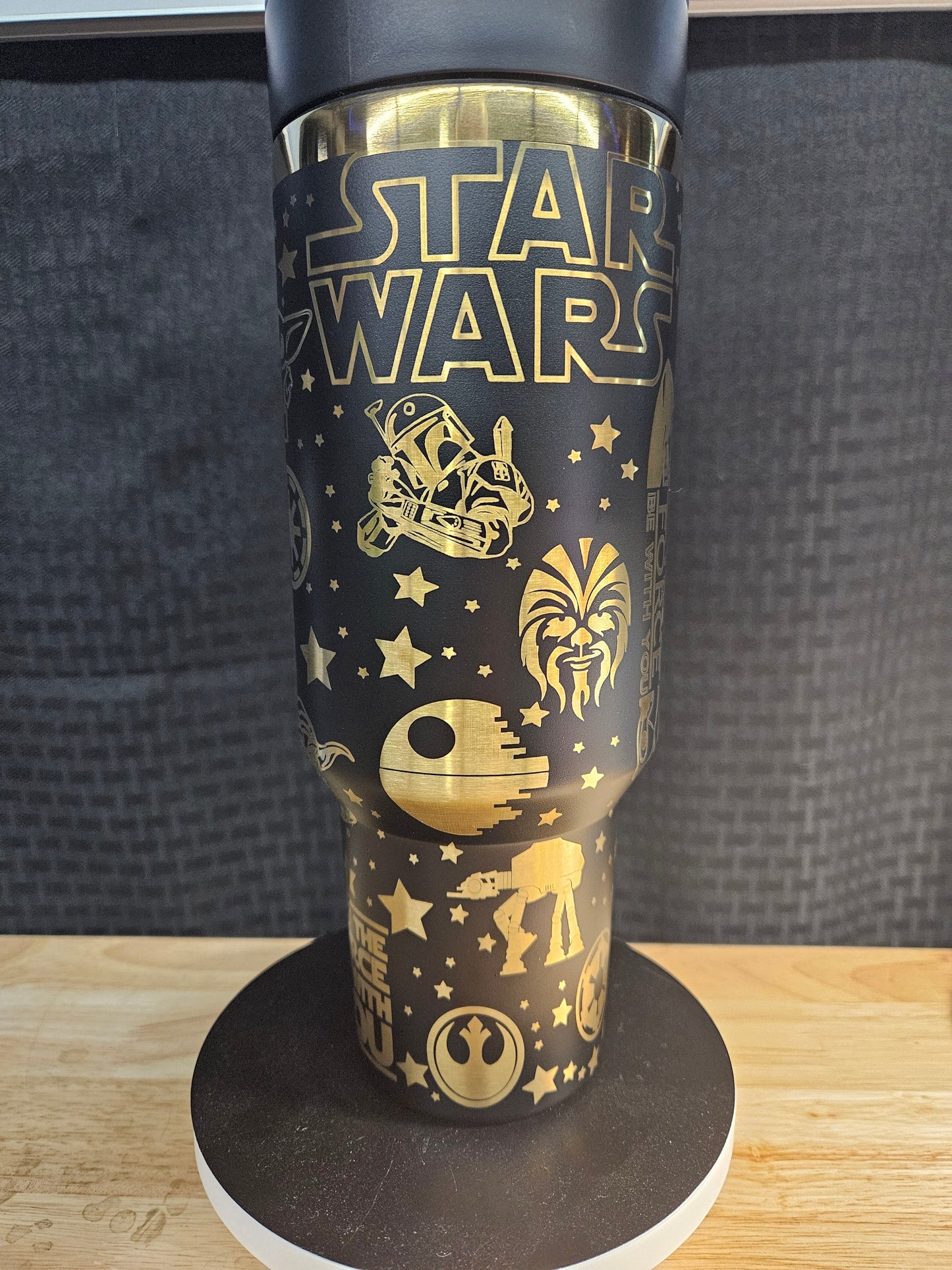Star Wars laser engraved Tumbler 40 oz.