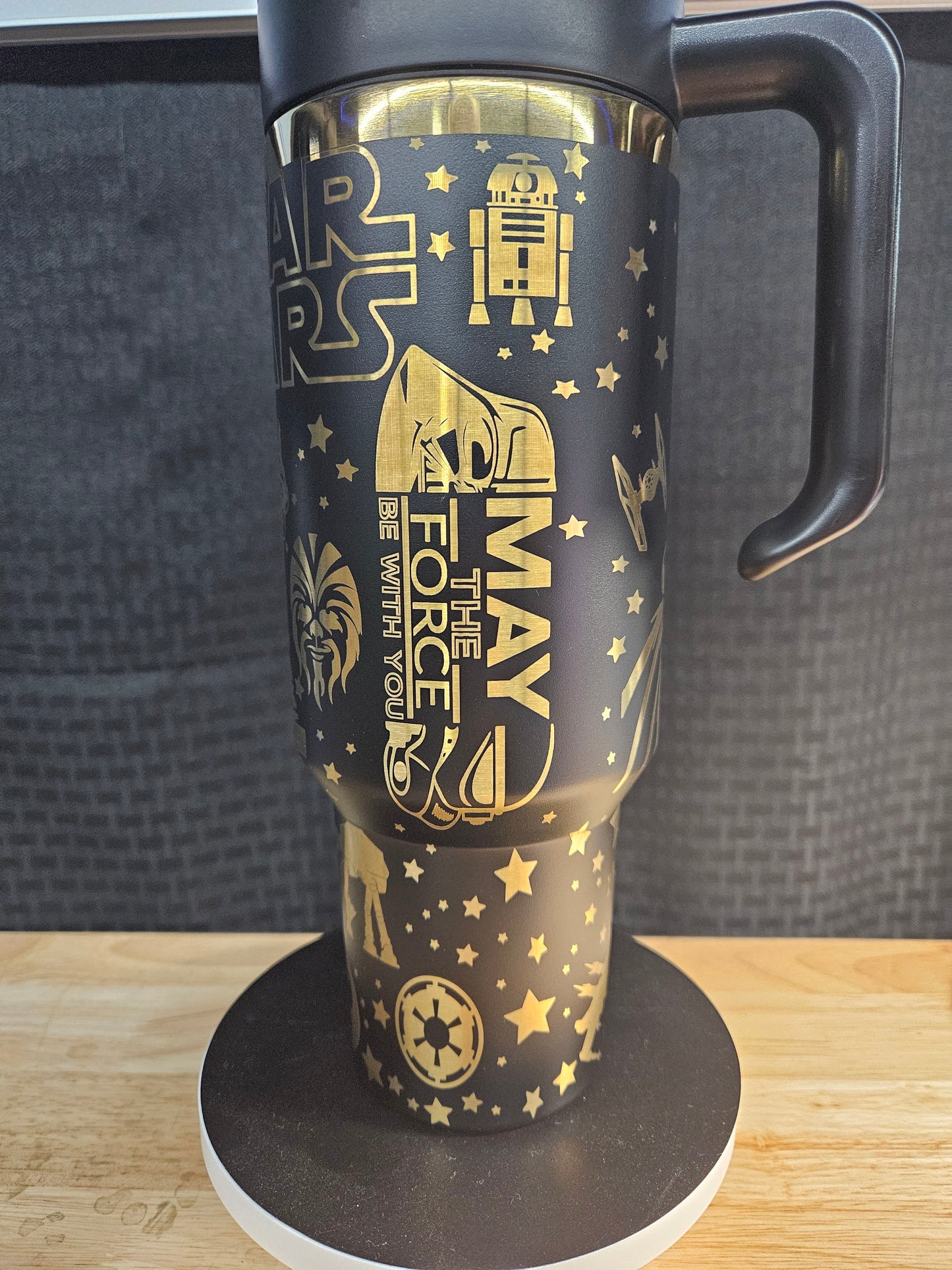 Star Wars laser engraved Tumbler 40 oz.