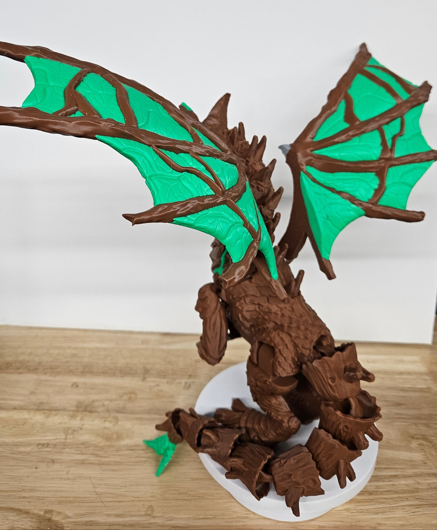 Moss Dragon Statue, 3D Printed