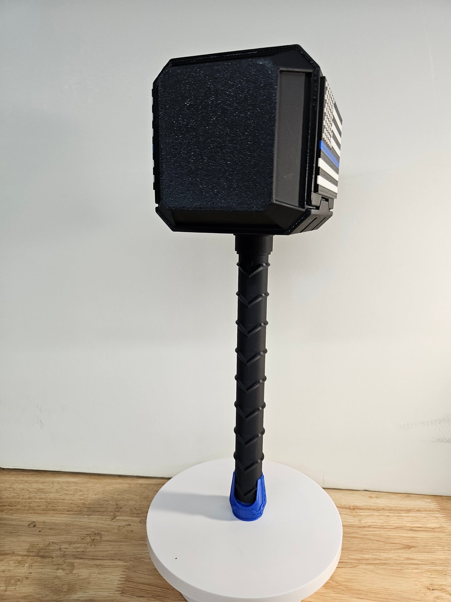 Thin Blue Line Thor like Hammer, 3D Printed