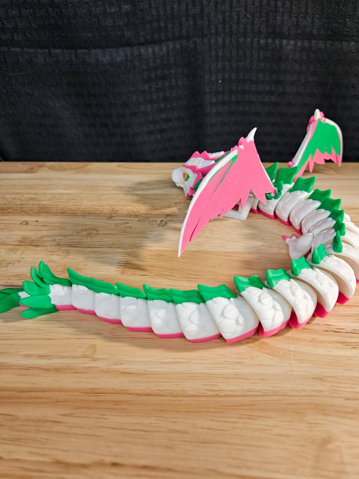 Floral Empress Articulated Dragon 3D Printed