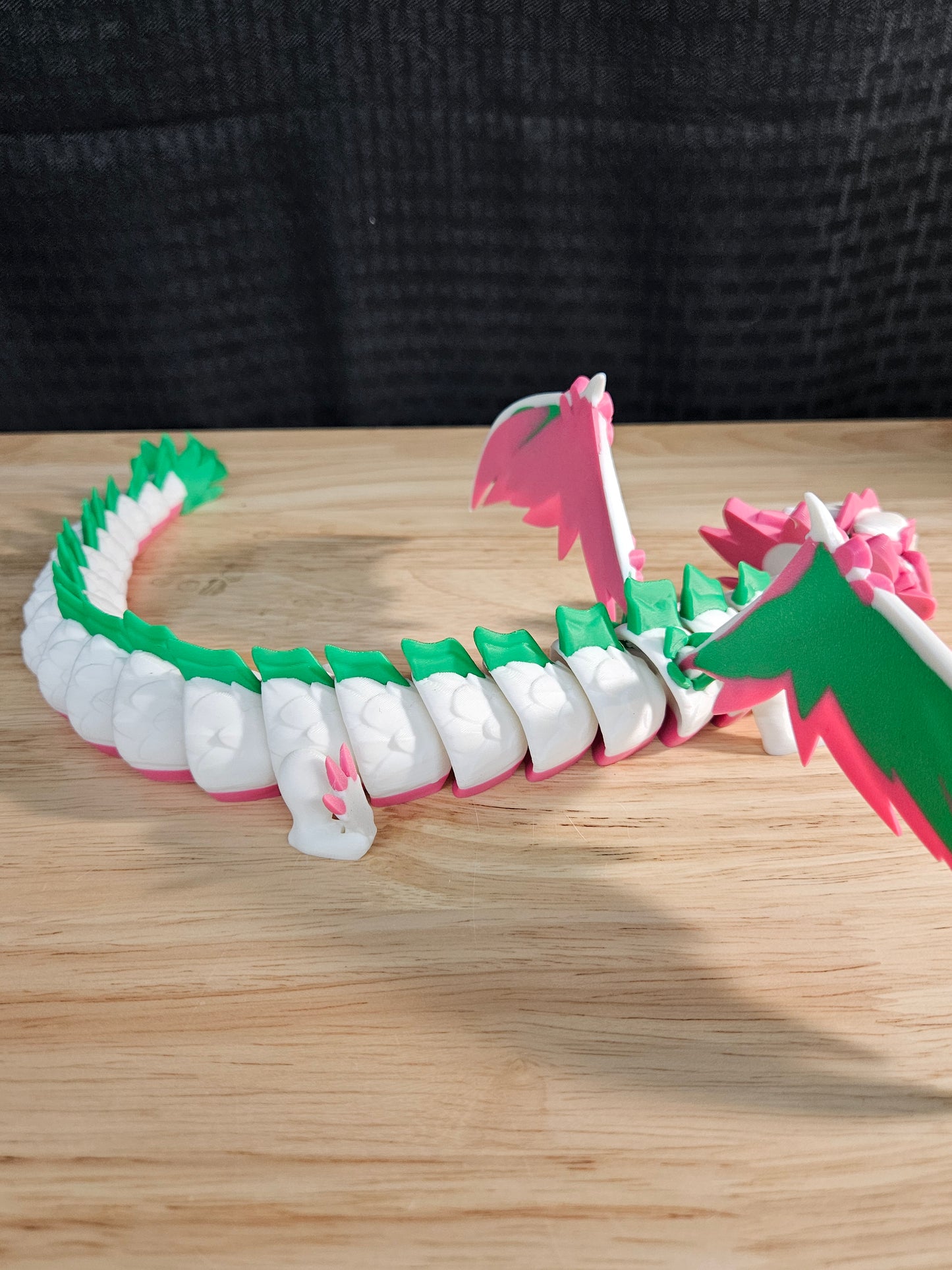 Floral Empress Articulated Dragon 3D Printed