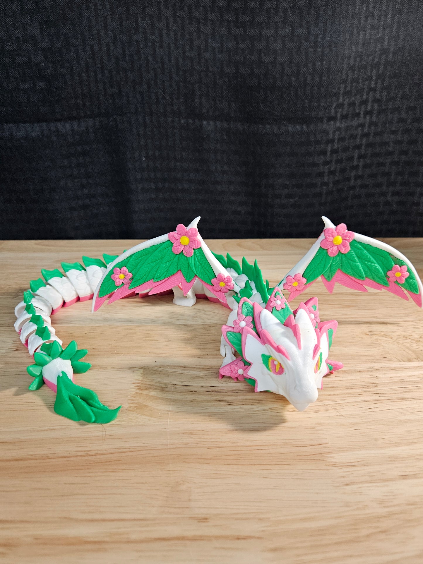 Floral Empress Articulated Dragon 3D Printed