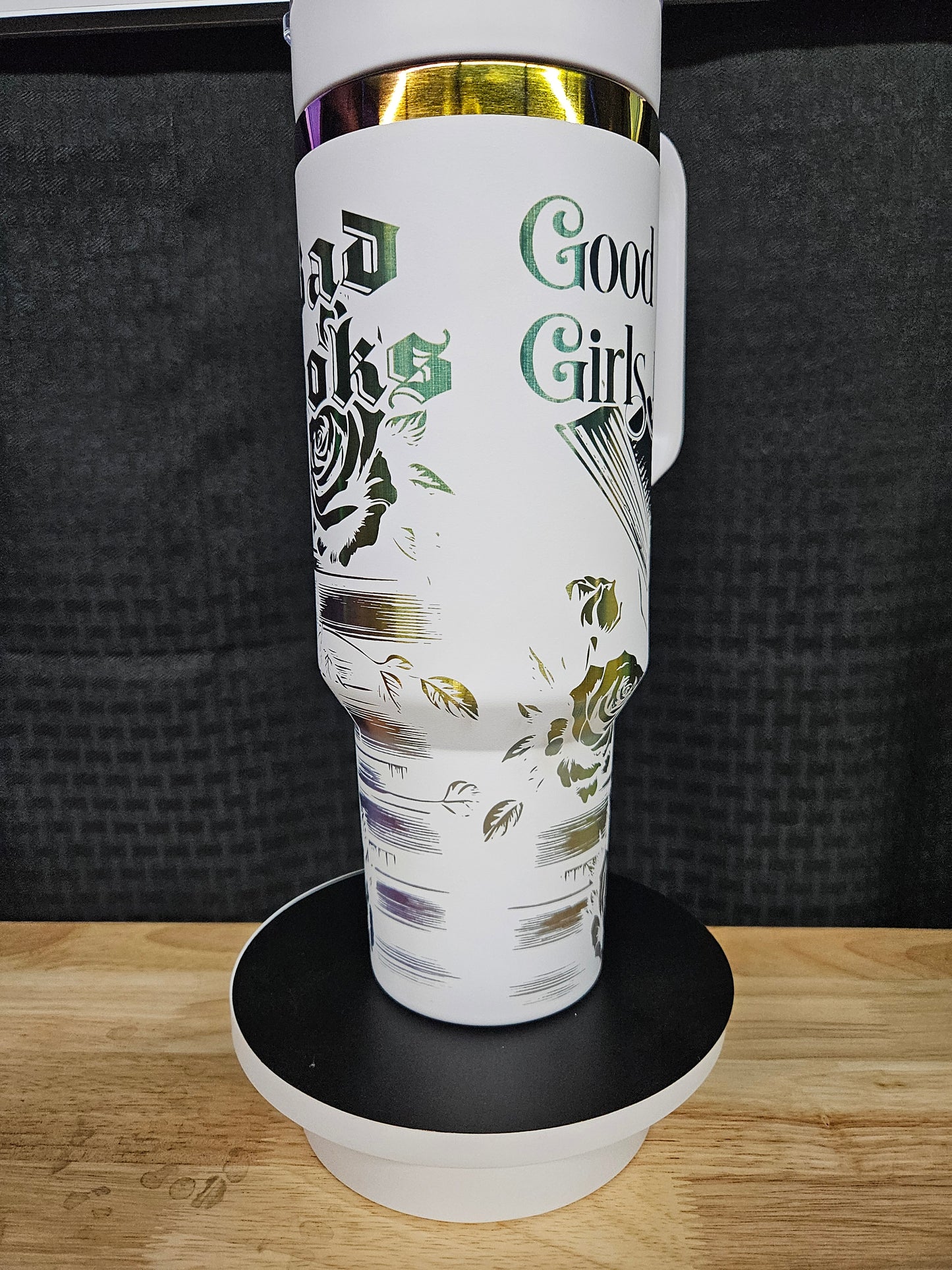 Good Girls Read Bad Books 40 oz Laser Engraved Tumbler