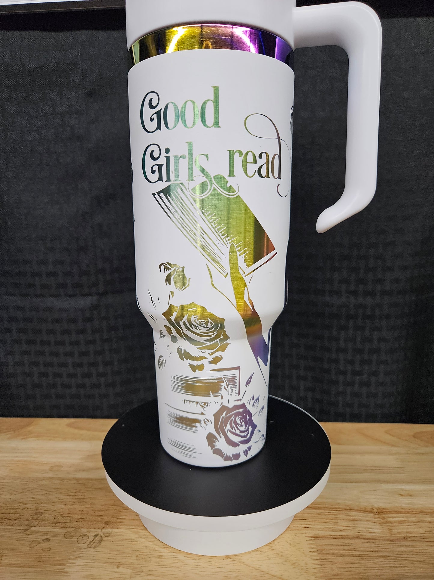 Good Girls Read Bad Books 40 oz Laser Engraved Tumbler
