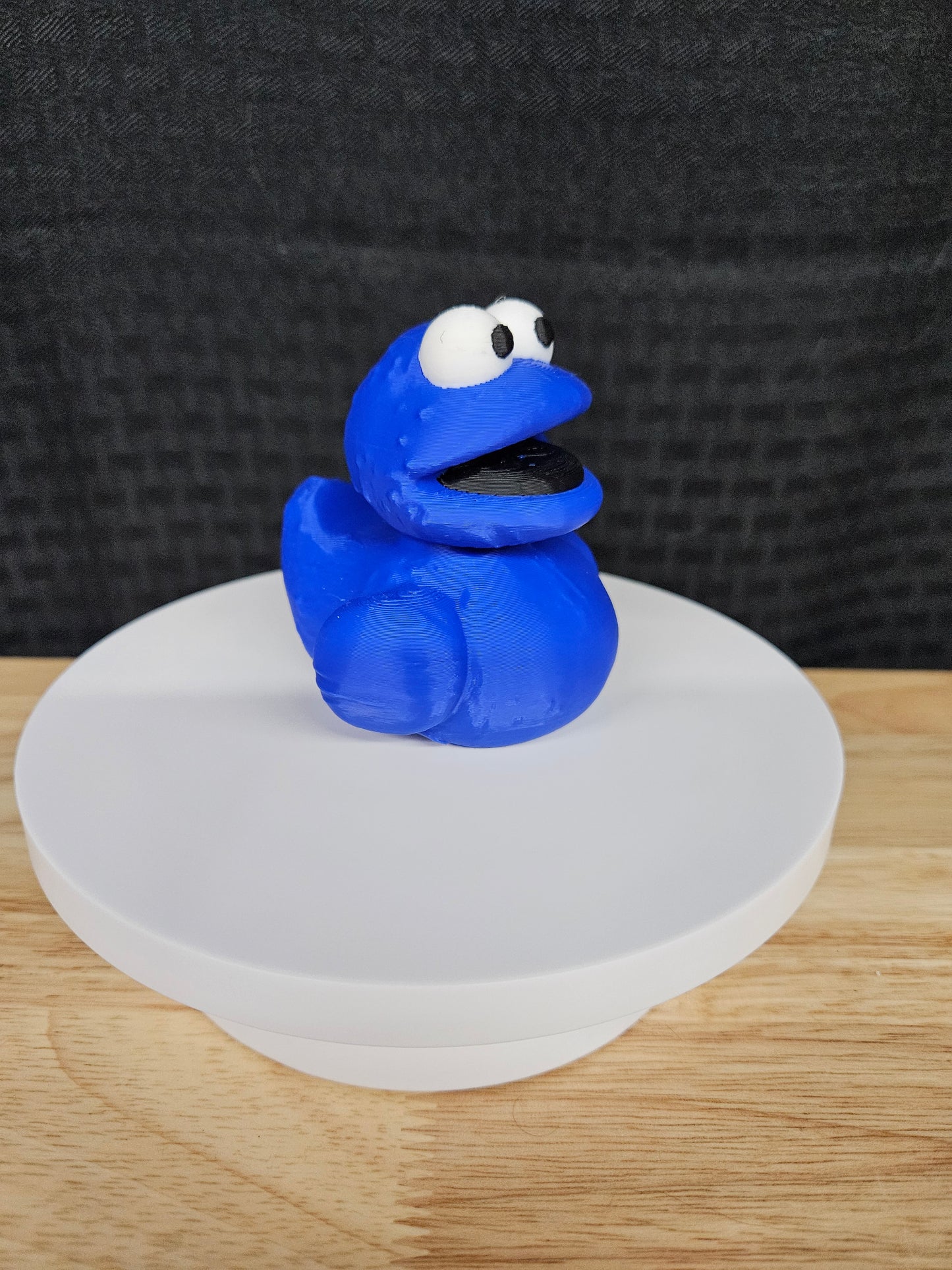 Cookie Monster Duck, Sesame Street, 3D Printed, Ducking, DuckDuckJeep