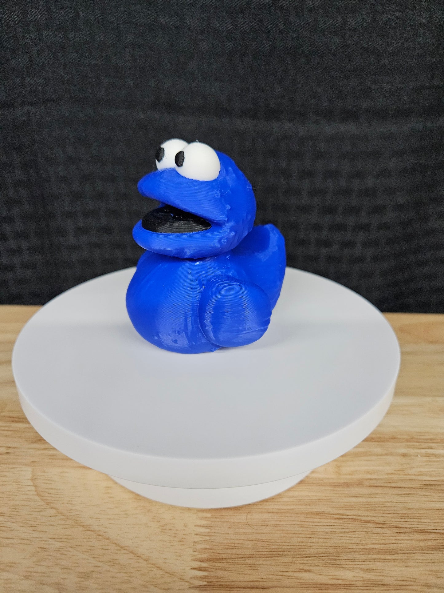 Cookie Monster Duck, Sesame Street, 3D Printed, Ducking, DuckDuckJeep