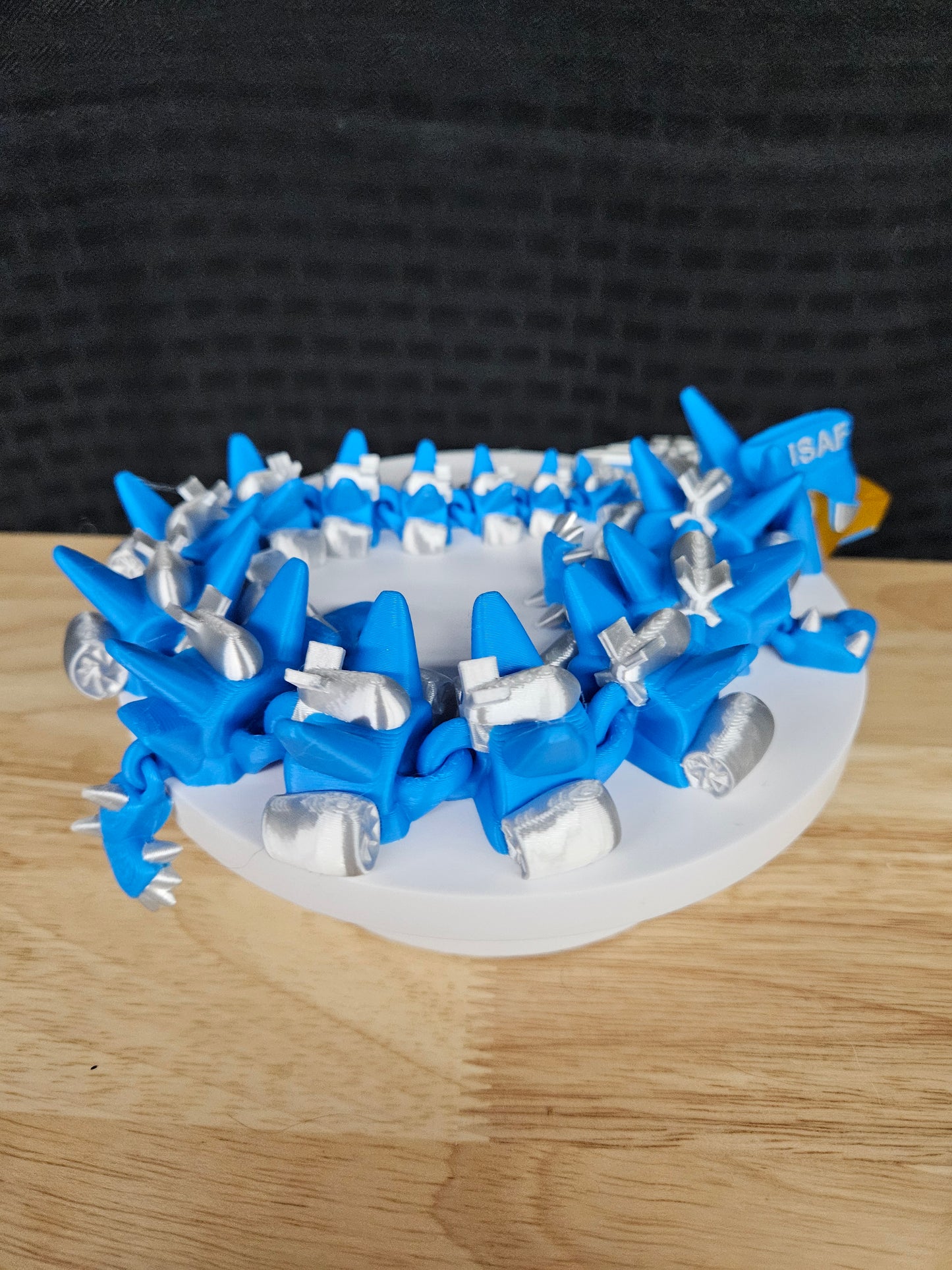 Air Force Dragon, USAF, 3D Printed, Fully Articulating, approximately 18" Long