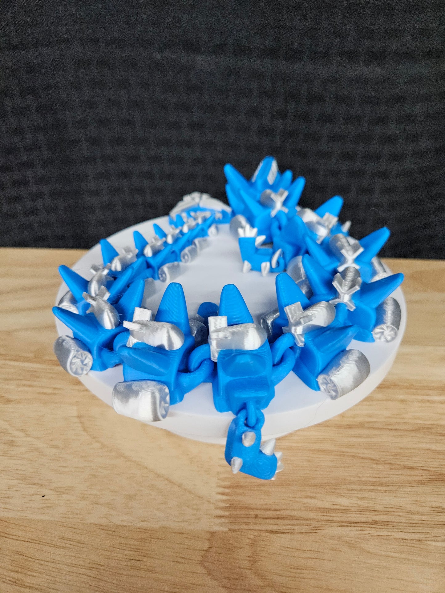 Air Force Dragon, USAF, 3D Printed, Fully Articulating, approximately 18" Long