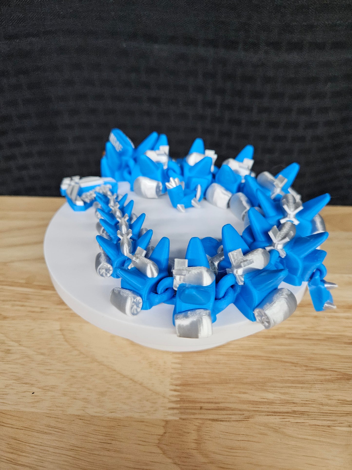 Air Force Dragon, USAF, 3D Printed, Fully Articulating, approximately 18" Long