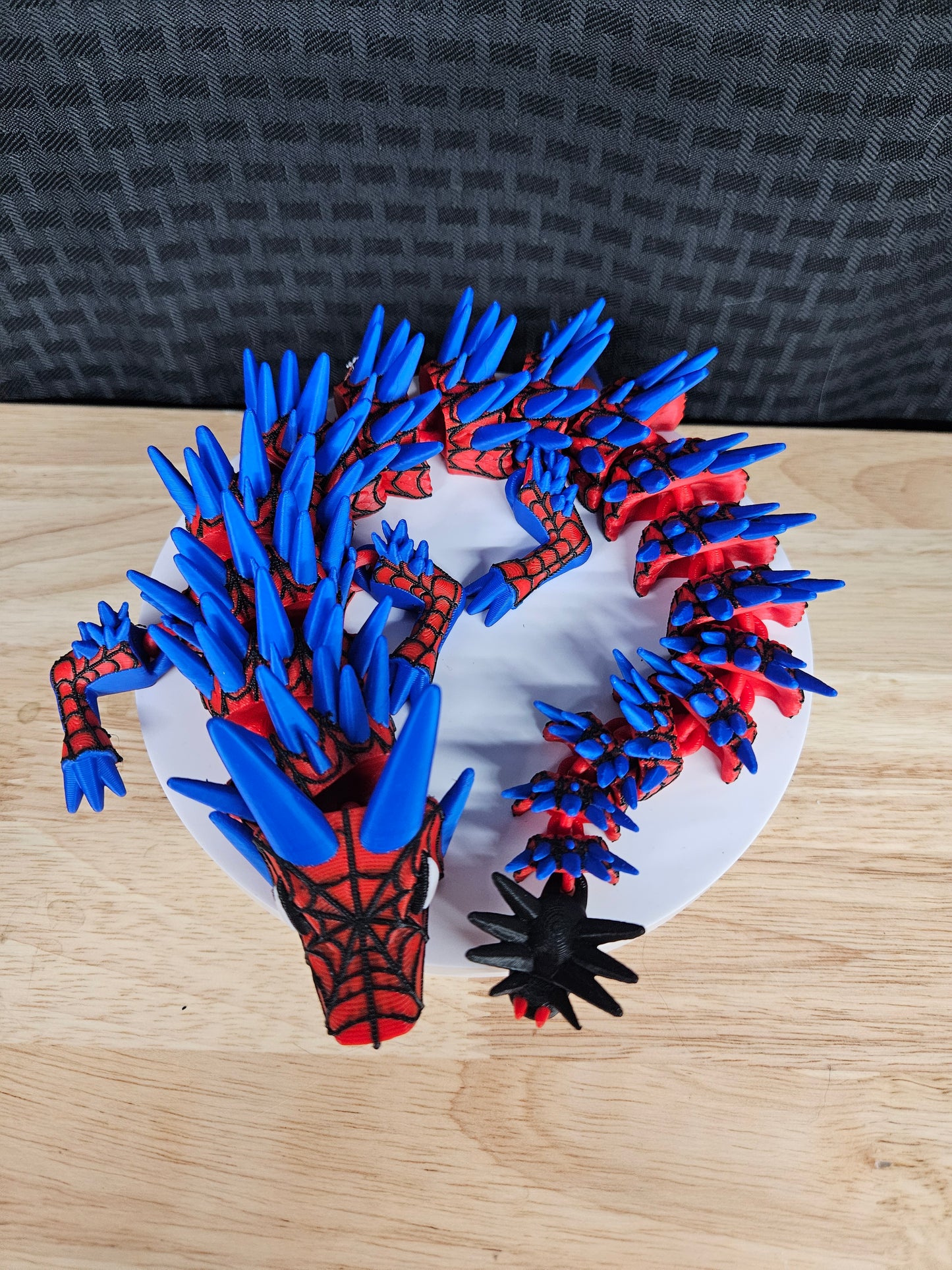 Spiderman Dragon, 3D Printed, Fully Articulating, approximately 18" Long