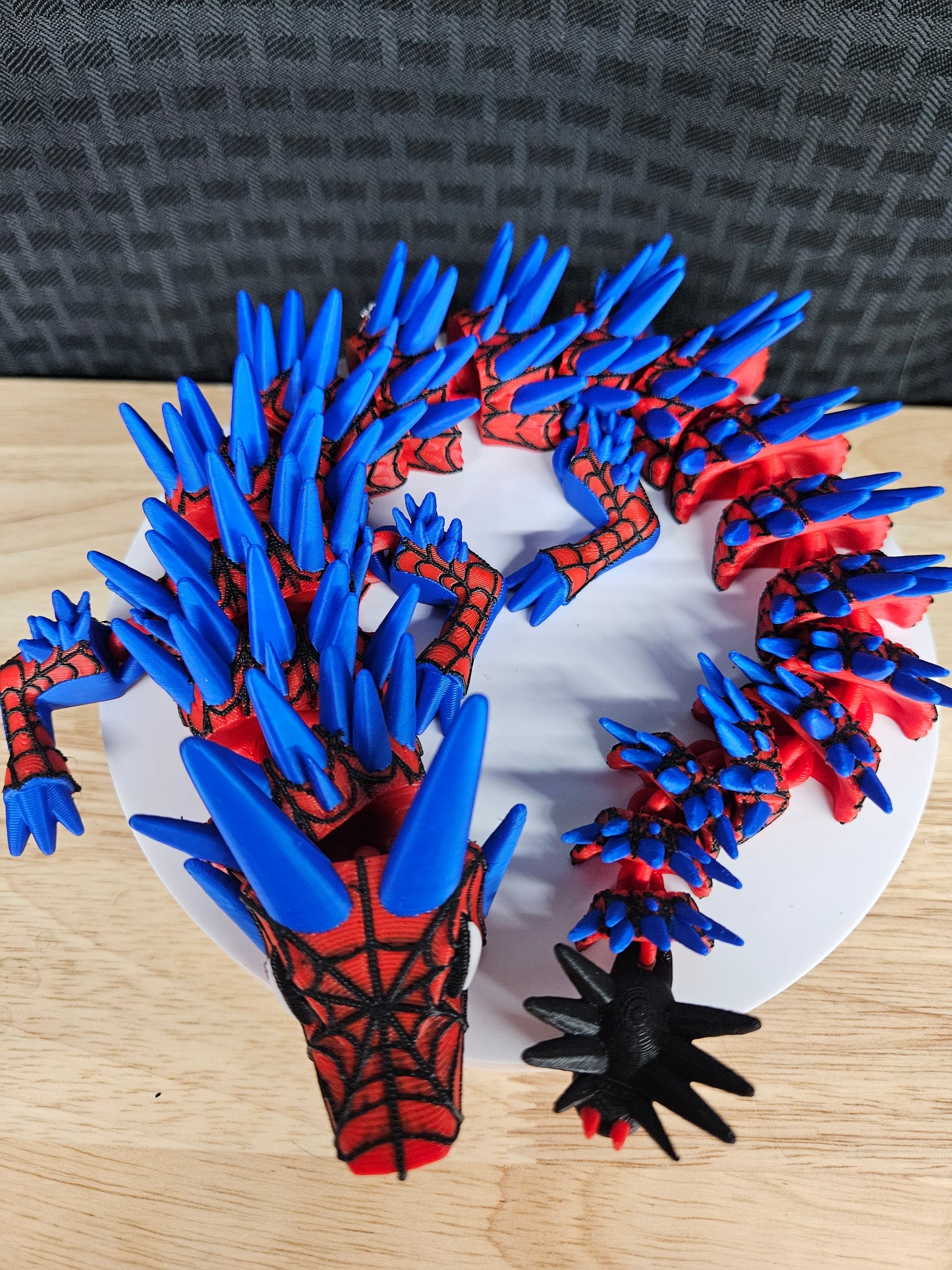 Spiderman Dragon, 3D Printed, Fully Articulating, approximately 18" Long