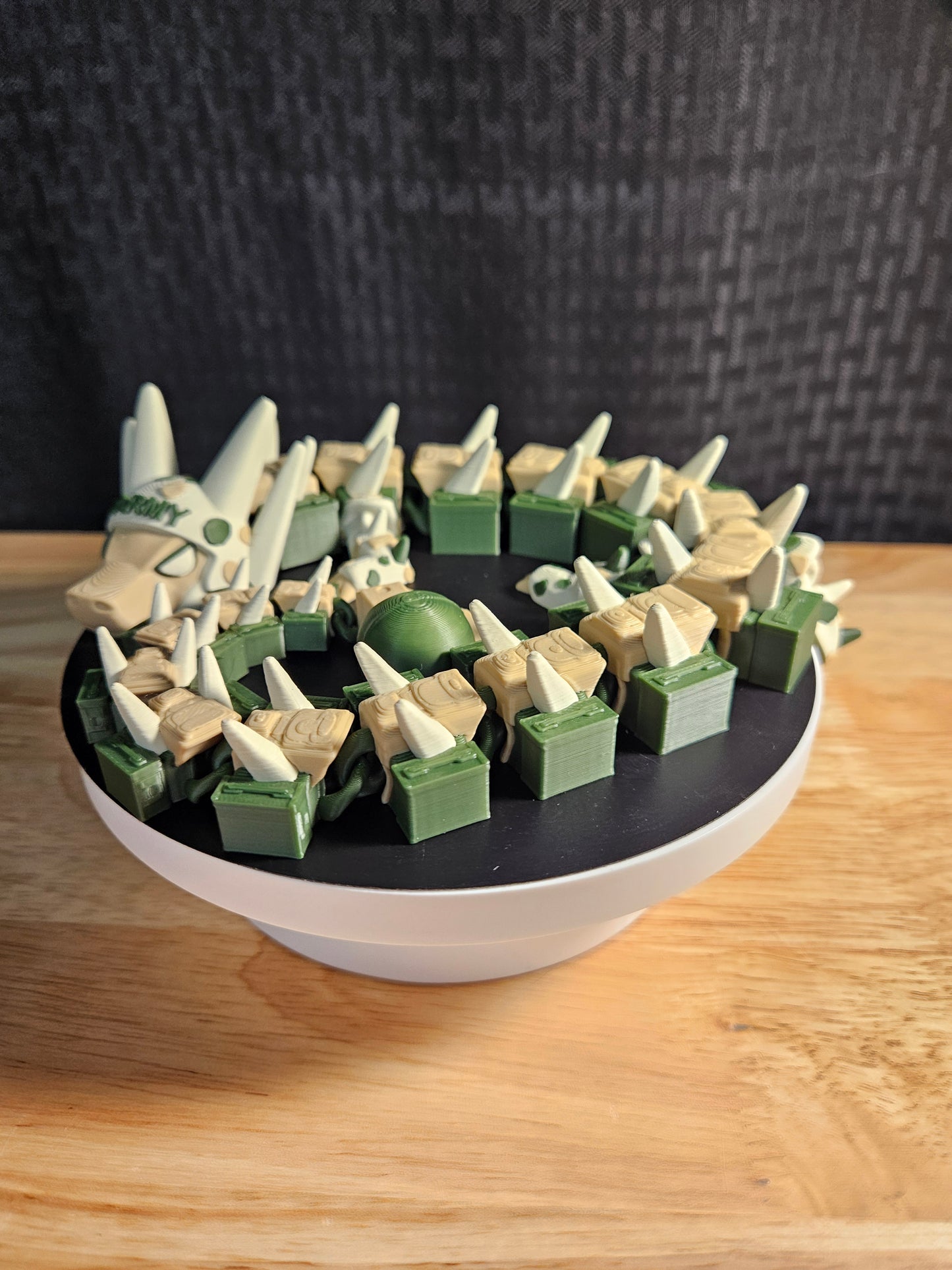 Army Dragon, US Army, 3D Printed, Fully Articulating, approximately 18" Long