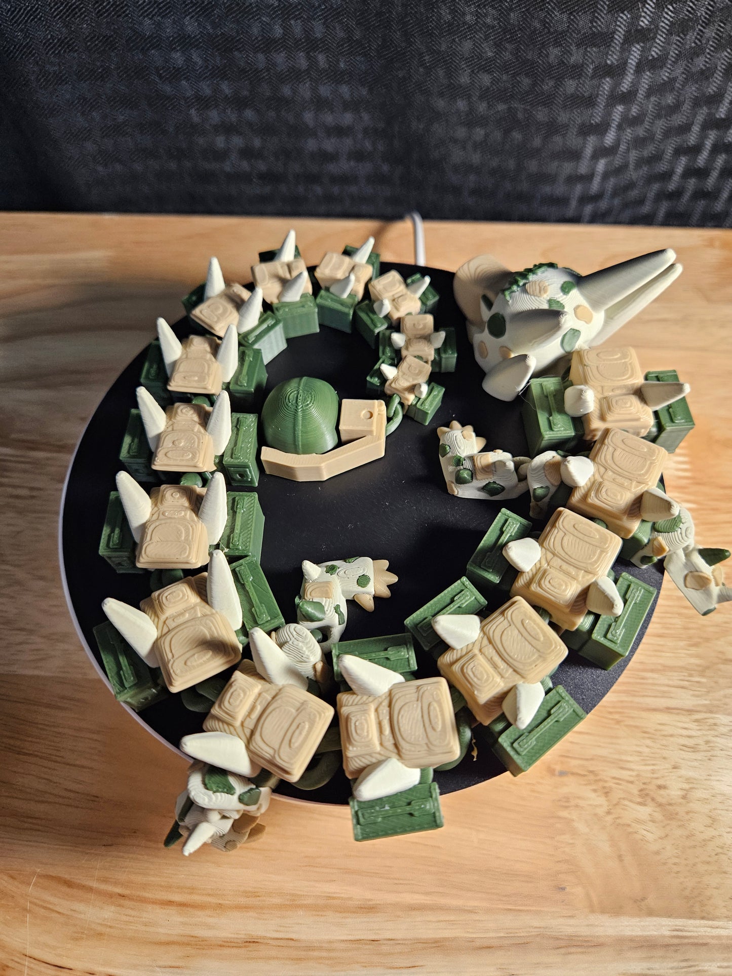 Army Dragon, US Army, 3D Printed, Fully Articulating, approximately 18" Long