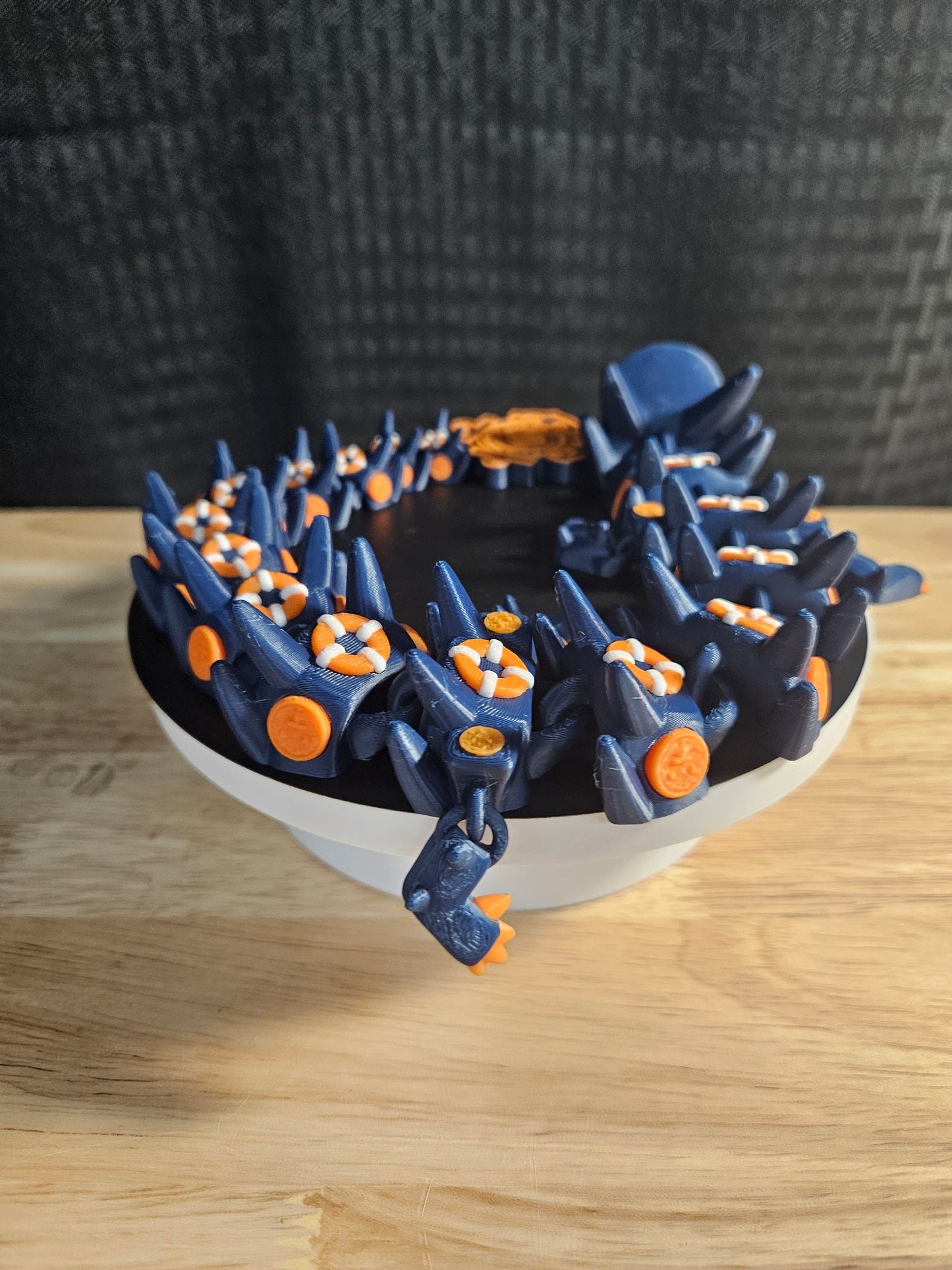 Coast Guard Dragon, USCG, 3D Printed, Fully Articulating, approximately 18" Long