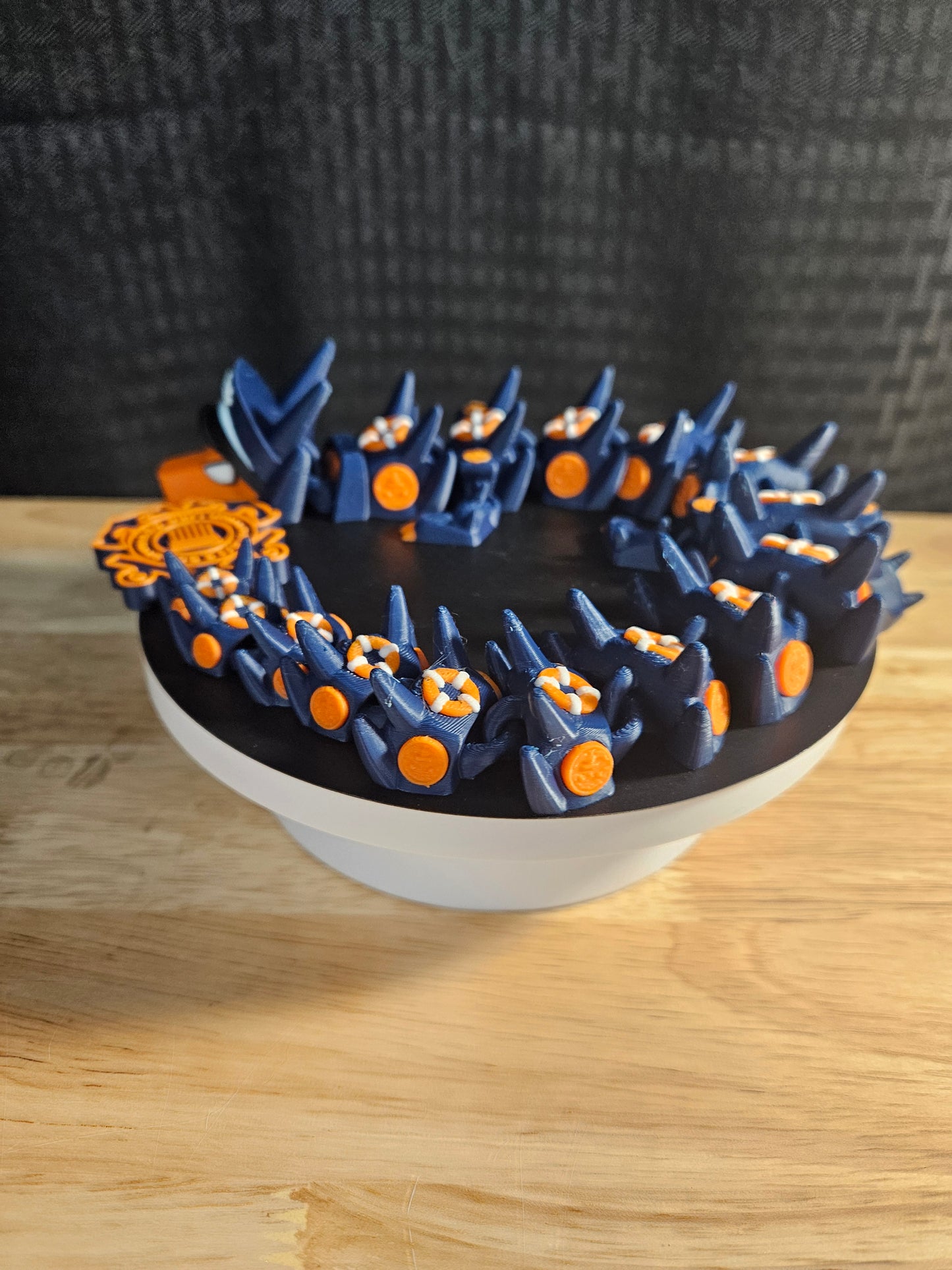 Coast Guard Dragon, USCG, 3D Printed, Fully Articulating, approximately 18" Long