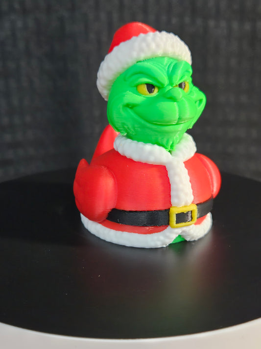 Grinch Santa Duck, Ducks, Ducking, DuckDuckJeep