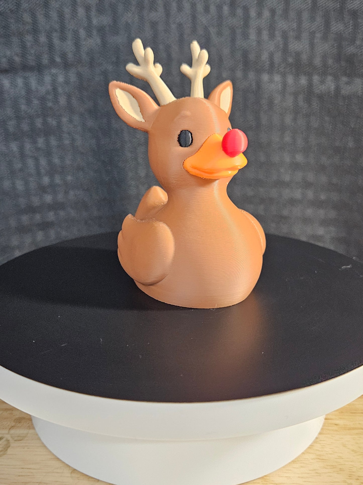 Rudolph Duck, Red Nosed Reindeer, Ducks, Ducking, DuckDuckJeep