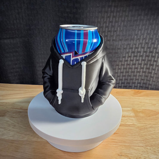 Hoodie Can Koozie, 3D Printed, Fits 12 oz. cans