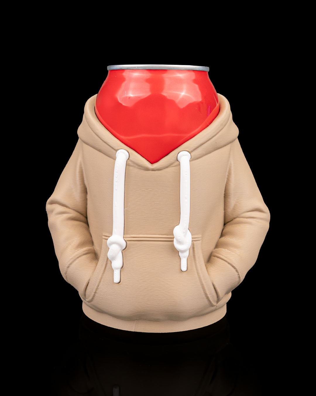Hoodie Can Koozie, 3D Printed, Fits 12 oz. cans