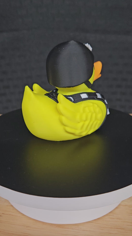 Navy Duck with Vest and Helmet