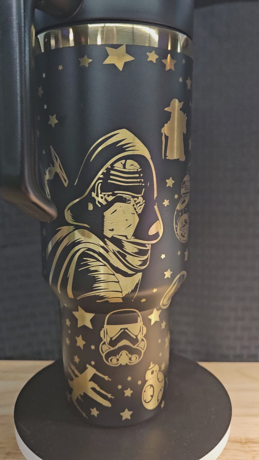 Star Wars laser engraved Tumbler 40 oz.