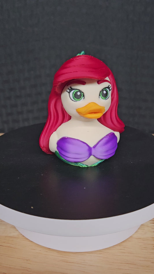 Ariel Princess Duck, 3D Printed, Ducking, DuckDuckJeep