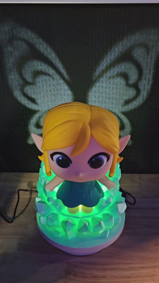 Cute Fairy Night Light, 3D Printed